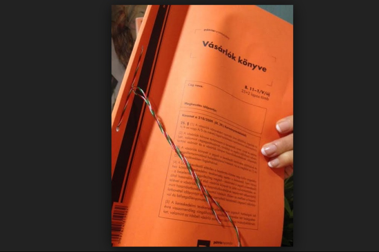 Cserélni kell a vásárlók könyve nyomtatványt